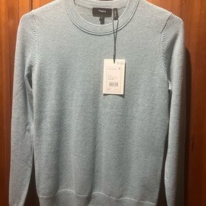 Theory Sky Blue Crewneck Sweater for women